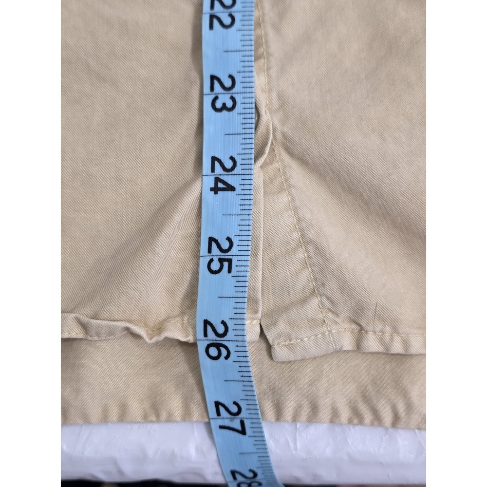 Quince Womens Size X Small Tan Tencel Button Up Blouse Minimalist  Relaxed Fit - Picture 6 of 9
